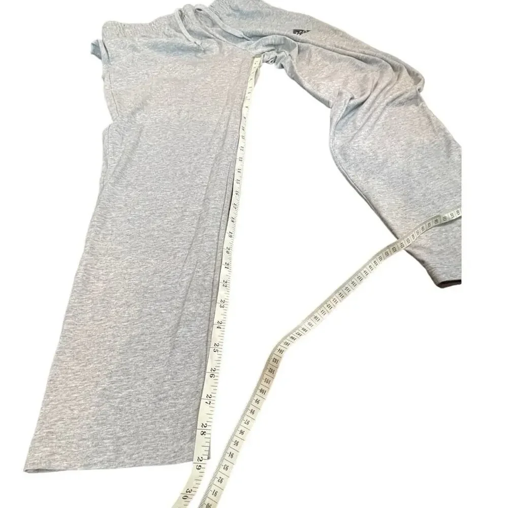 Mens Gray Joggers Adidas Size Large Heather Gray Jersey Light Weight - Picture 9 of 14